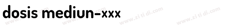 dosis mediun字体转换